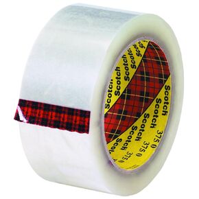 Scotch 375 High Performance Packing Tape, 2 Inch x 55 Yards, 3.1 Mil Thick, Clear, For Moving, Shipping and Packing, 3M #7000028907 (36 Rolls)