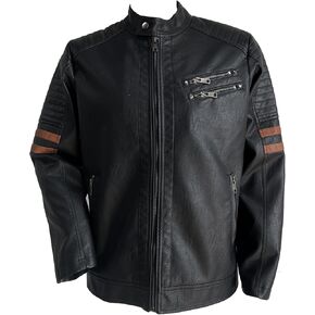 BG Premium Faux Leather Jacket with Fur Lined