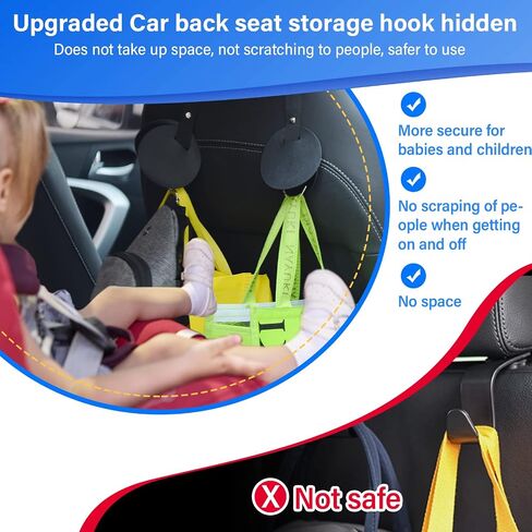 Trunk Organizer for Car Suv Truck Van, Hanging Car Trunk Organizer, Car Organizers and Storage with 6 Pockets and 2 hooks, Hanging Trunk Organizer Upgraded Reinforced Double Stitching Process in Saudi Arabia