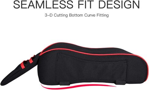 Auto Center Console Armrest Pillow Pad, Car Armrest Cushion Soft Memory Foam with Phone Holder Storage, Pockets Bag Seat Cushion Universal Fit for Most Car (Black) in Kuwait