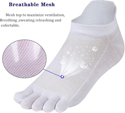 Meaiguo Men's Toe Socks Cotton Five Finger Socks Athletic Toe Socks for Running in Kuwait
