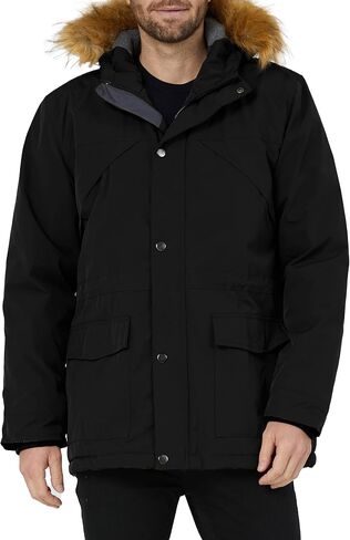 Wantdo Men's Thicken Winter Coat Insulated Warm Parka Padded Puffer Jacket with Attached Hood in Saudi Arabia