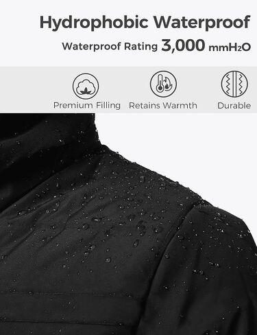 Wantdo Men's Thicken Winter Coat Insulated Warm Parka Padded Puffer Jacket with Attached Hood in Saudi Arabia