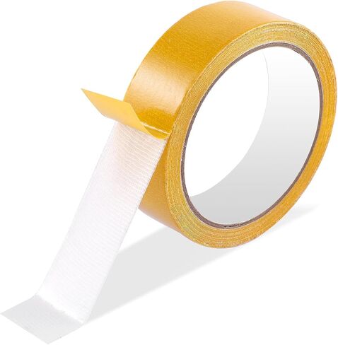 Double Sided Tape for Fabric, 1.18In x 33FT (10m) Heavy Duty Strong Sticky Fabric Adhesive Tape High Stickness Strong Mesh Tape Multifunctional Fiberglass Clear 2 Sided Tape for Clothes Carpet Crafts in Saudi Arabia