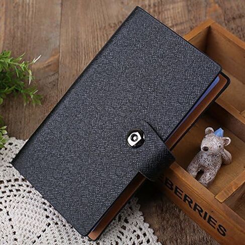 Business Card holder book Business Card Organizer Name Card Book Credit Card Holder Book 240 cards Capacity-Black in Saudi Arabia