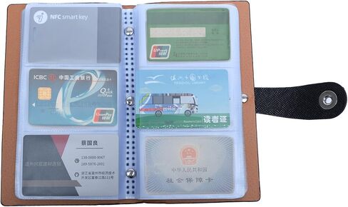 Business Card holder book Business Card Organizer Name Card Book Credit Card Holder Book 240 cards Capacity-Black in Saudi Arabia