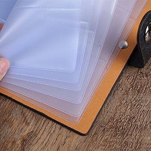 Business Card holder book Business Card Organizer Name Card Book Credit Card Holder Book 240 cards Capacity-Black in Saudi Arabia