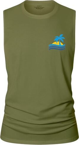 InleaderStyle Men's Workout Tank Tops Cotton Gym Cut Off Sleeveless T Shirt Bodybuilding Fitness Muscle Athletic Tank Tops in Kuwait