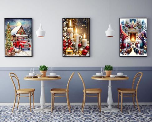 4 Pack Winter Christmas Diamond Painting Kits for Adults Beginners,5D Christmas Gnome Car Candles Diamond Art Kit,DIY Full Round Drill Diamond Dot Gem Art Kits for Adults,Home Wall Decor 9.8x13.8 Inch in Saudi Arabia
