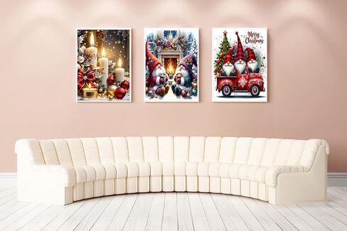 4 Pack Winter Christmas Diamond Painting Kits for Adults Beginners,5D Christmas Gnome Car Candles Diamond Art Kit,DIY Full Round Drill Diamond Dot Gem Art Kits for Adults,Home Wall Decor 9.8x13.8 Inch in Saudi Arabia
