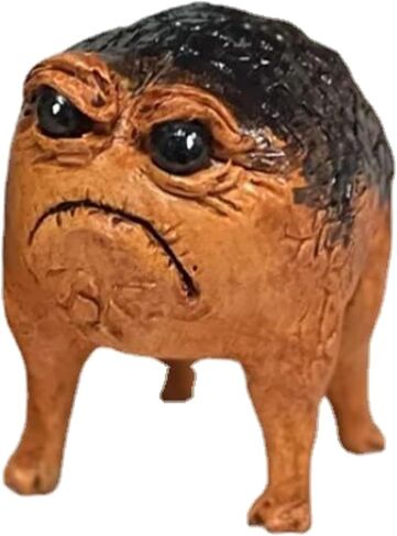Grumpy Frog Statue Ugly Angry Frog Statue Outdoor Garden Plant Decorations for Pots Novelty Home Office Desktop Decoration Unique Weird Gift (1 Pack) in Saudi Arabia