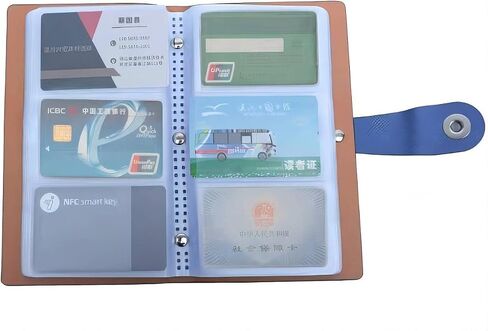 Business Card holder book Business Card Organizer Name Card Book Credit Card Holder Book 240 cards Capacity-Black in Saudi Arabia