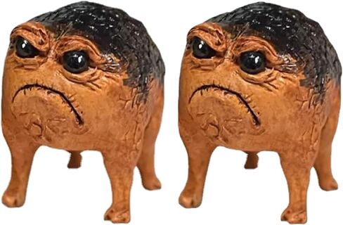 Grumpy Frog Statue Ugly Angry Frog Statue Outdoor Garden Plant Decorations for Pots Novelty Home Office Desktop Decoration Unique Weird Gift (1 Pack) in Saudi Arabia