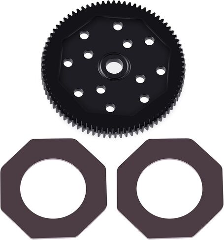 Steel 66T 72T 81T 84T Spur Gear 48P RC Main Gears for 1/10 Associated T4 B4 T5 B5 Eleament Endero RTR (81T 48P) in Saudi Arabia