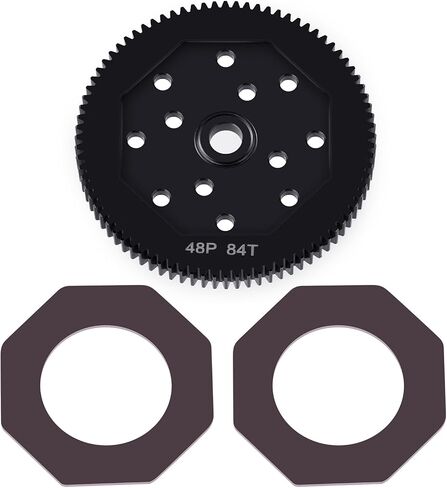 Steel 66T 72T 81T 84T Spur Gear 48P RC Main Gears for 1/10 Associated T4 B4 T5 B5 Eleament Endero RTR (81T 48P) in Saudi Arabia