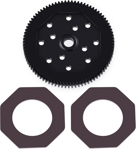 Steel 66T 72T 81T 84T Spur Gear 48P RC Main Gears for 1/10 Associated T4 B4 T5 B5 Eleament Endero RTR (81T 48P) in Saudi Arabia