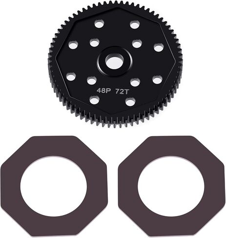 Steel 66T 72T 81T 84T Spur Gear 48P RC Main Gears for 1/10 Associated T4 B4 T5 B5 Eleament Endero RTR (81T 48P) in Saudi Arabia