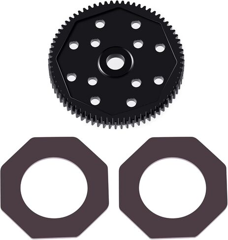 Steel 66T 72T 81T 84T Spur Gear 48P RC Main Gears for 1/10 Associated T4 B4 T5 B5 Eleament Endero RTR (81T 48P) in Saudi Arabia