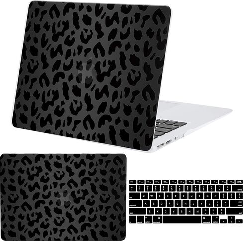 Compatible with MacBook Air 13.3 inch Case,（Older Version 2010-2017 Release Models A1369 & A1466 ） with Keyboard Protectors,Laptop Plastic Hard Shell（Brown Cow） in Saudi Arabia