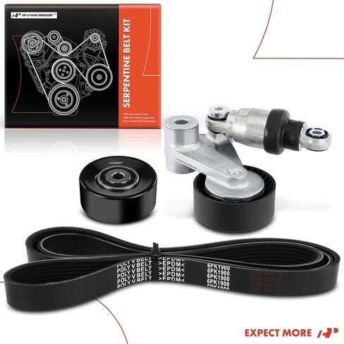 مجموعة محرك سيربنتين للمحرك A-Premium متوافقة مع Kia Sorento 2016-2018، Sedona 2015-2019، K900 2015-2017 - 3.3L 3.8L in Saudi Arabia