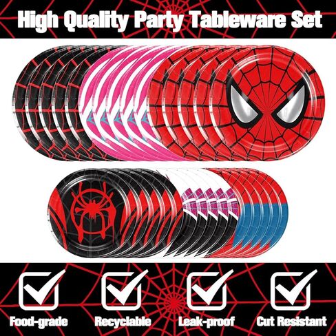 120 قطعة من زينة عيد الميلاد العنكبوتية، 60 طبق، 30 منديل و30 كوب لمستلزمات حفلات أعياد الميلاد العنكبوتية in Kuwait