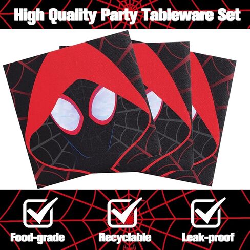 120 قطعة من زينة عيد الميلاد العنكبوتية، 60 طبق، 30 منديل و30 كوب لمستلزمات حفلات أعياد الميلاد العنكبوتية in Kuwait
