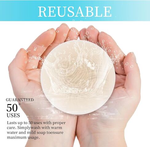 Nipple Cover,Sticky Adhesive Silicone Invisible Pasties,Reusable Pasty Ultra Thin Nipple Covers for Women (4 pcs) in Saudi Arabia