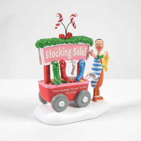 Department 56 Dr. Seuss Grinch Village Accessories Who's-Who of Christmas Stockings Figurine, Resin Hand Crafted Collectible Christmas Figurines Home Decor Sculpture Shelf Statue, 3.2 Inch, Multicolor in Saudi Arabia