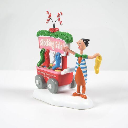 Department 56 Dr. Seuss Grinch Village Accessories Who's-Who of Christmas Stockings Figurine, Resin Hand Crafted Collectible Christmas Figurines Home Decor Sculpture Shelf Statue, 3.2 Inch, Multicolor in Saudi Arabia