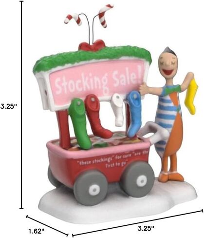 Department 56 Dr. Seuss Grinch Village Accessories Who's-Who of Christmas Stockings Figurine, Resin Hand Crafted Collectible Christmas Figurines Home Decor Sculpture Shelf Statue, 3.2 Inch, Multicolor in Saudi Arabia
