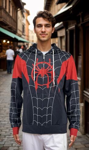 Cardigan Zip Hoodie COS Anime 3D Style Unisex/Adult in Saudi Arabia