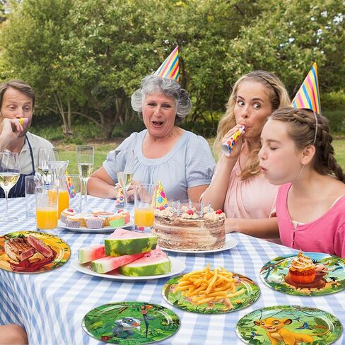 60pcs Lion King Birthday Party Supplies,Lion King Birthday Party Plates for Lion King Theme Party Decorations Birthday Baby Shower Decorations in Saudi Arabia