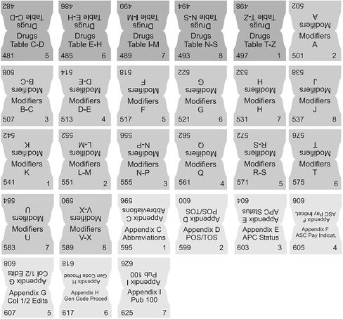 Book Tabs for 2024 HCPCS Level II Expert AAPC Version. Laminated, Color-Coded, and Repositionable with Alignment Card for Easy Application. (Book not Included) in Saudi Arabia