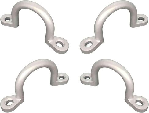 Replace Trailer Tie Loop 2" I.D. Aluminum Bolt-On Lashing Rope Tie Down Ring Horse (4 pc) in Saudi Arabia