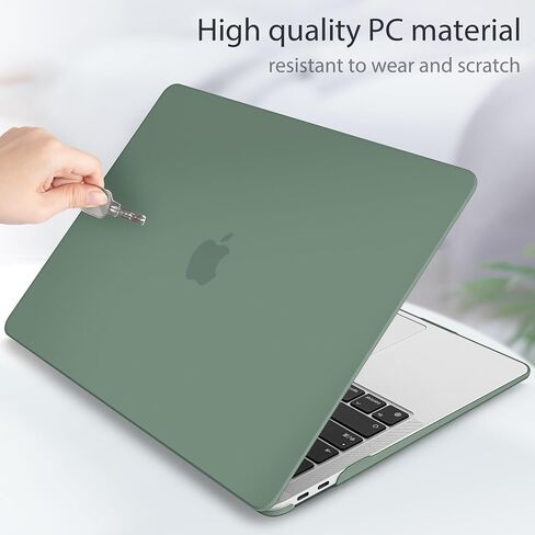 Mektron Glitter Case for 2022 MacBook Air 13 Inch A2337 Compatible with 2021-2018 Release M1 A2179 A1932, Sparkly Plastic Hard Shell Cover with Touch ID, Gypsophila Pink in Saudi Arabia
