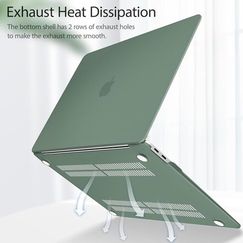 Mektron Glitter Case for 2022 MacBook Air 13 Inch A2337 Compatible with 2021-2018 Release M1 A2179 A1932, Sparkly Plastic Hard Shell Cover with Touch ID, Gypsophila Pink in Saudi Arabia