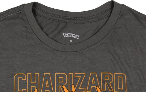 Seven Times Six Pokemon Boys' Charizard 0006 Fire Type Kids Gaming Graphic Print T-Shirt, 8 in Saudi Arabia