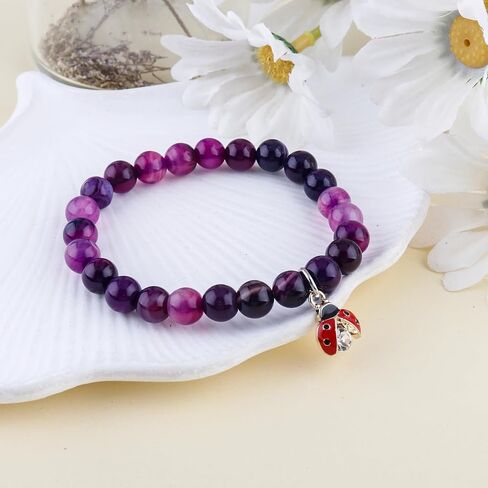 PARTNER Ladybug Coworker Leaving Gifts for Women Men Farewell Gifts Going Away Gifts Retirement Gifts for Coworkers Boss New Job Gifts Good Luck Bracelet to Work Friends with Gift Box, Message Card in Kuwait