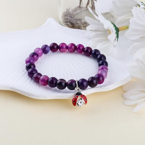PARTNER Ladybug Coworker Leaving Gifts for Women Men Farewell Gifts Going Away Gifts Retirement Gifts for Coworkers Boss New Job Gifts Good Luck Bracelet to Work Friends with Gift Box, Message Card in Kuwait