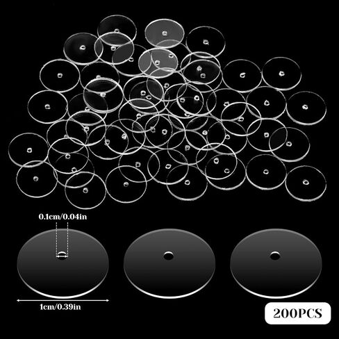 200 Pcs Clear Disc Pads to Stabilize Earrings Earlobe Support Patches Plastic Round Earring Backs Stopper Plastic Discs for Earring Backs and Jewelry Crafts in Saudi Arabia