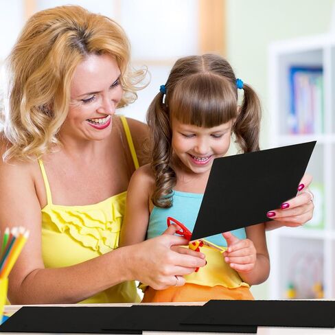 Frienda 80 ورقة من إسفنج EVA التنكري الأسود بسمك 9 بوصة × 12 بوصة بسمك 2 مم للأزياء التنكرية وأقنعة الدروع ومشاريع الفنون والحرف اليدوية لحفلات الهالوين التنكرية in Saudi Arabia