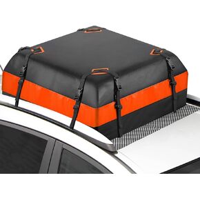 15 Cubic Feet Roof Rack,Rooftop Cargo Carrier,Car Accessories Cargo Carrier,Car Roof Cargo Carrier,Car Top Carrier,Soft-Shell Carriers with Anti-Slip Mat for All Cars with/Without Rack