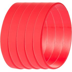 Silicone Wristbands Rubber Bracelets Charms Adult Solid Color Blank Sports Bands for Woman Men 5pcs to 12pcs