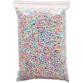 A Pack of Colorful Foam Beads 2-6mm Assorted Size Foam Balls Wedding and Party Decoration Colorful Balls DIY School Craft Supplies Styrofoam Foam Balls Household School Arts Crafts(25g)