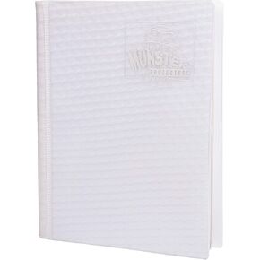 Monster 4 Pocket Trading Card Album- 20 Side Loading, Theft Deterrent, Padded Pages for Extra Protection- Deluxe Binder Holds 160 Yugioh, MTG, Magic The Gathering, Pokémon & Sport Cards-Holofoil White