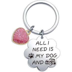 Dog Themed Gifts Dog Lover Gifts SUV Wrangler Gifts Dog Person Keyring Car Jewelry Veterinary Keychain
