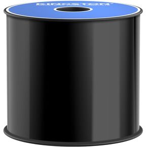 Kingston Premium Vinyl Label Tape, Black, 4" x 150' for DuraLabel, LabelTac, VnM SignMaker, SafetyPro, Viscom and Others