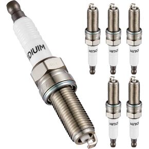93175 Iridium Spark Plugs 6 Pack Compatible with Jeep Grand Cherokee Wrangler Honda Odyssey Pilot Accord Hyundai Santa Fe Chrysler Dodge Kia Ram 1500 Acura RDX 3.0L 3.5L 3.6L V6 LKR7DIX11S
