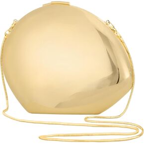 Comeon Women Evening Clutch Bags Metal Evening Handbag Small Party Night Purses Wedding Cocktail Prom Clutches with Chain