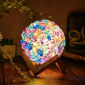 YHMQDU 3D Moon Lamp Kit, Christmas Gifts DIY 3D Fake Ice Rocks Moon Night Light, Romantic Funny Birthday Gifts, Art and Crafts Kit for Women Men Teens Girls Boys Ages 12+